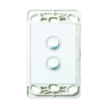 HPM VIVO 2 gang wall switch white 240V indoor electrical switch no cover plate modern design