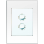 HPM VIVO 2 gang wall switch white EV770/2WE 2 way rocker switch modern electrical switch Australia
