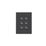 HPM VIVO 6 gang wall switch grey modern 240V indoor electrical control panel