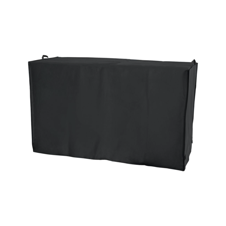 Jumbuck Black 4 Burner Flat BBQ Cover Water UV Resistant Velcro Straps 165x62x80cm JBBC008