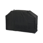 Jumbuck Black 6 Burner Hooded BBQ Cover Water UV Resistant Velcro Straps Purposeful Seams 175x65x100cm JBBC007