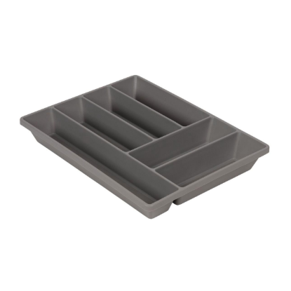 Kaboodle grey cutlery insert tray kitchen drawer organiser W-50655