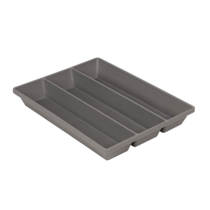 Kaboodle large utensil cutlery insert tray grey kitchen drawer organiser W-50656