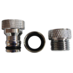 Kinetic 0568632 3 piece chrome plated DR brass aerator adaptor kit with snap-on spout and 15mm adaptors