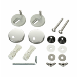 Kinetic Toilet Seat Fixing Kit 325009 with stainless steel top mount fittings