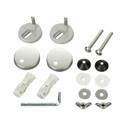 Kinetic Toilet Seat Fixing Kit 325009 with stainless steel top mount fittings