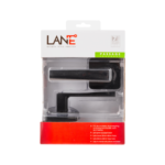 Lane 65mm Matte Black Oxford Passage Leverset L996335 - Image 2