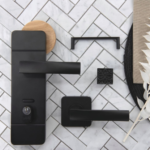 Lane 65mm Matte Black Oxford Passage Leverset L996335 - Image 3