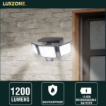 Luxzone 1200 Lumen 3 Head Adjustable Solar Motion Sensor LED Security Light – 3 Modes, Eco-Friendly - Image 10