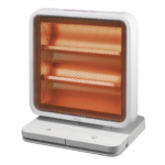 Mistral 800W Radiant Heater 2 Quartz Heating Elements 2 Heat Settings Tip-Over Safety Switch Metal Safety Grille GS1822Y23