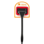Morgan 39cm Black Handle Red Cap Windscreen Cleaning Tool with 2 Washable Microfibre Pads for Car Interior Window Cleaning
