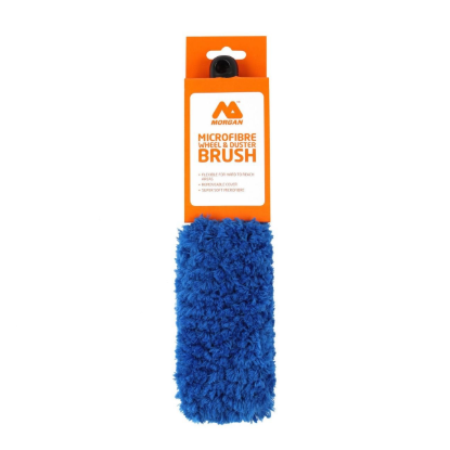 Morgan blue microfibre wheel and duster brush with long handle car cleaning Australia
