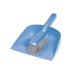 Oates BM-403 blue dustpan and brush set with flagged bristles for home cleaning