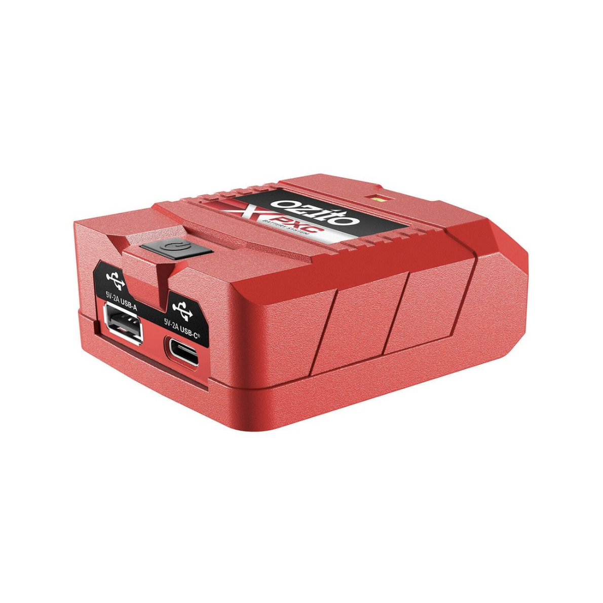 Ozito PXC 18V USB Power Source PXCG-USBC Ozito PXC 18V USB Power Source USB Type-A Type-C 2A Output Charge Phones Tablets On the Go PXCG-USBC