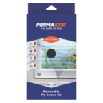 Permastik removable insect screen kit 1.5m x 1.3m black polyester mesh window screen DIY