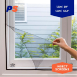 Permastik Removable Insect Screen 1.5m x 1.3m Kit | DIY Mesh Window - Image 2