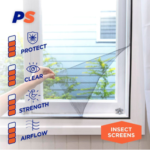 Permastik Removable Insect Screen 1.5m x 1.3m Kit | DIY Mesh Window - Image 4