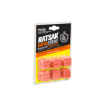 RATSAK Rapid Strike 90g dual active wax blocks rodent bait for rats and mice Australia