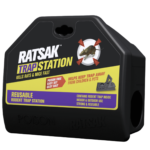 RATSAK Reusable Rodent Trap Station Lockable Poison-Free Suits Rats Mice Indoor Outdoor PVC Plastic 54624