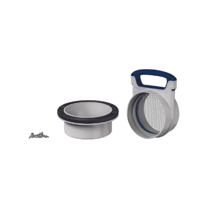 Rain Harvesting 100mm Mozzie Stoppa Overflow Kit with Removable 0.955mm Mesh Screen and Gasket for Rainwater Tank Pest Protection