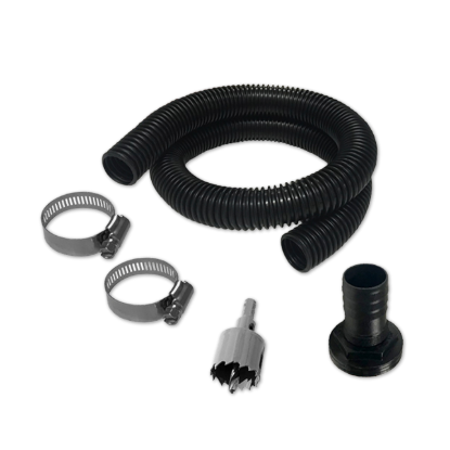 Rain Harvesting 32mm Downpipe Diverter Hose Kit with 1.2m Hose Stainless Steel Clamps Barrel Outlet and 35mm Hole Saw