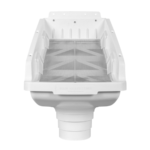 Rain Harvesting Hood Upgrade for Original Leaf Eater Rain Head with Stainless Steel Mesh Screen to Stop Splashing and Block Pests