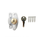 Remsafe Sash Lock White | Double Hung Window Security Australia - Image 2