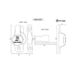 Remsafe Sash Lock White | Double Hung Window Security Australia - Image 5