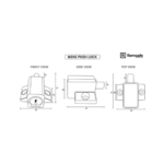 Remsafe Mini Push Lock White | Window Security Lock Australia - Image 5