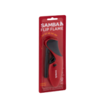 Samba Flip Flame Refillable Gas Lighter Red Black Australia - Image 2