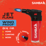 Samba Jet Flame Lighter Windproof Refillable Torch Australia - Image 3