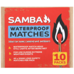 Samba Waterproof Matches 10 Pack Windproof Camping Matches Australia - Image 2