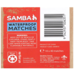 Samba Waterproof Matches 10 Pack Windproof Camping Matches Australia - Image 3