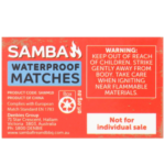 Samba Waterproof Matches 10 Pack Windproof Camping Matches Australia - Image 5