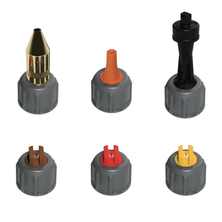 Silvan ProGrade Sprayer Nozzle Kit 6 Nozzles Suits 5L 8L 15L Foaming Adjustable Brass Fan Nozzles