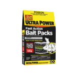 The Big Cheese Ultra Power Fast Action Bait Packs 125g rodent poison bait chew thru sachets mice rat control