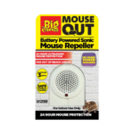 The Big Cheese Mouse Out battery powered ultrasonic mouse repeller indoor rodent control device
