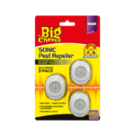 The Big Cheese White Sonic Pest Repeller 3 Pack Compact Plug-In Ultrasonic Rodent Repeller Safe for Cats and Dogs Indoor Use