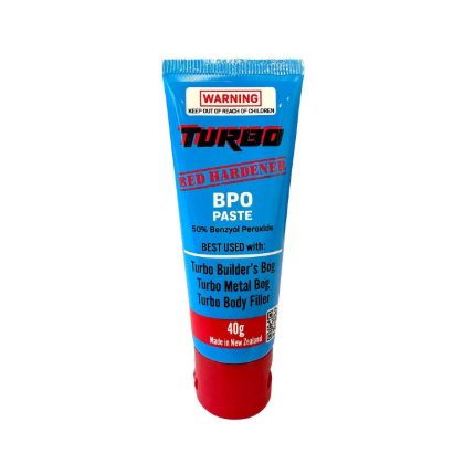 Turbo 40g Builders Bog Hardener Red Paste 37040 for Body Fillers and Builders Bog Australia