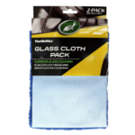 Turtle Wax glass cloth 45x45cm 2 pack microfibre cleaning cloths Australia