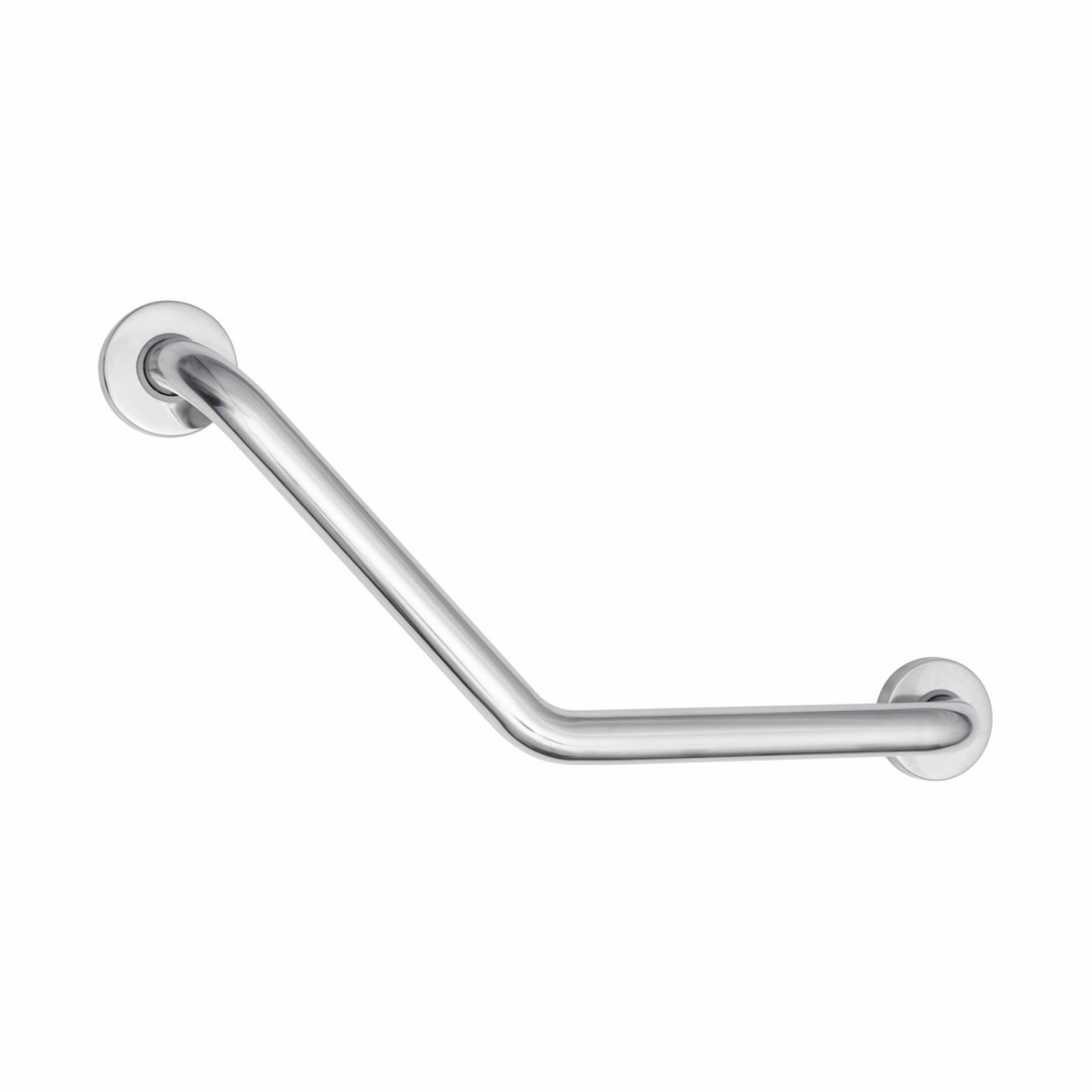 evekare Stainless Steel 45 Degree Angled Grab Rail Evekare 45 Degree Angled Grab Rail 300x300mm Grade 304 Stainless Steel 250kg Rated ISO 17966 Concealed Flange